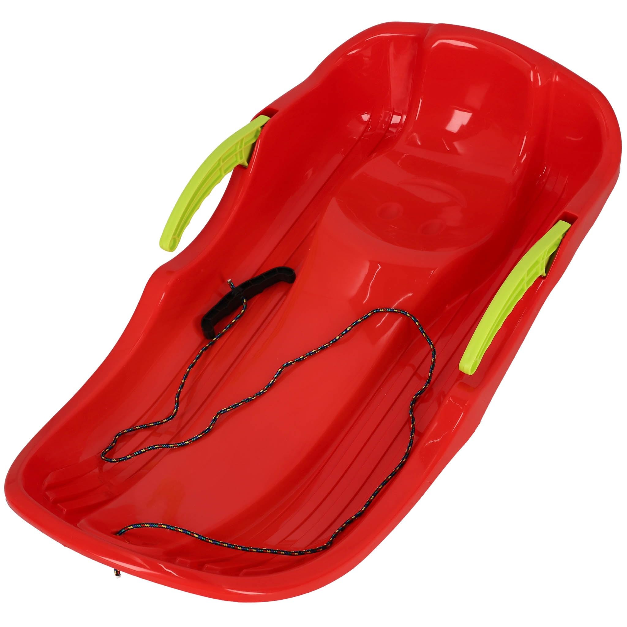Sanki dla dzieci – z hamulcem – PVC – 79 x 38 x 16 cm – czerwone – sanki śnieżne – solidne, ergonomiczne – KOTARBAU