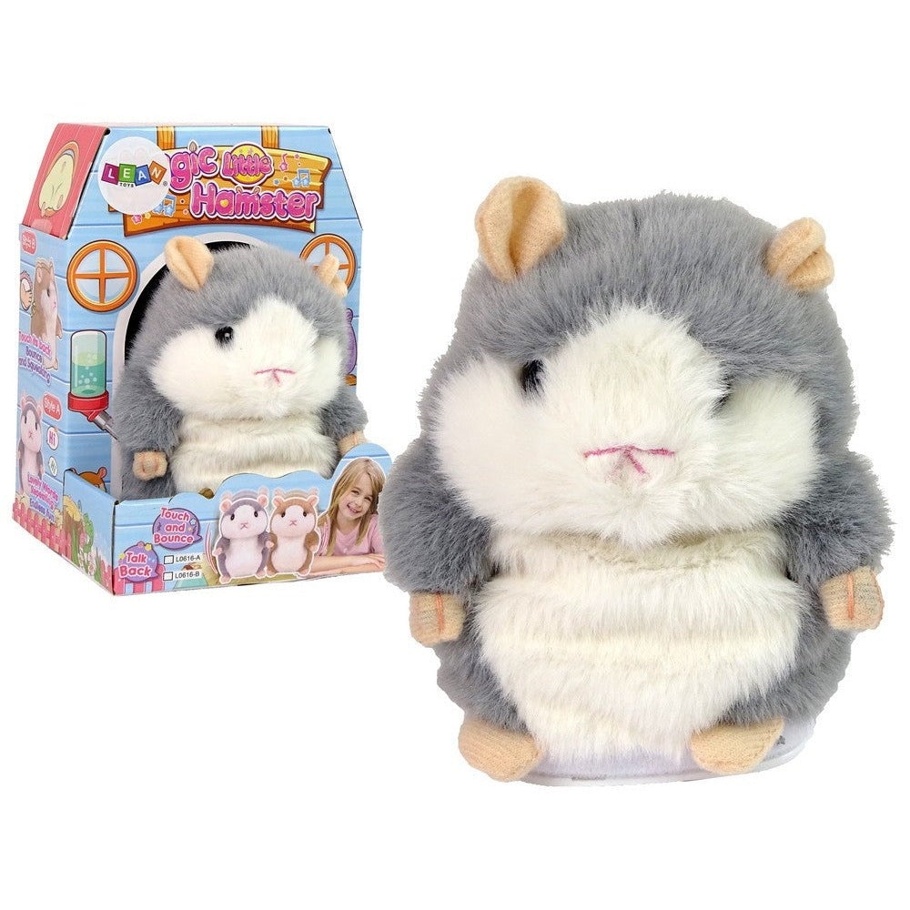 Hamster Parlant Peluche Enregistreur - Jouet Répétitif Hoche La Tête, Avec Chapeau Et écharpe - Cadeau Drôle Noël Fête