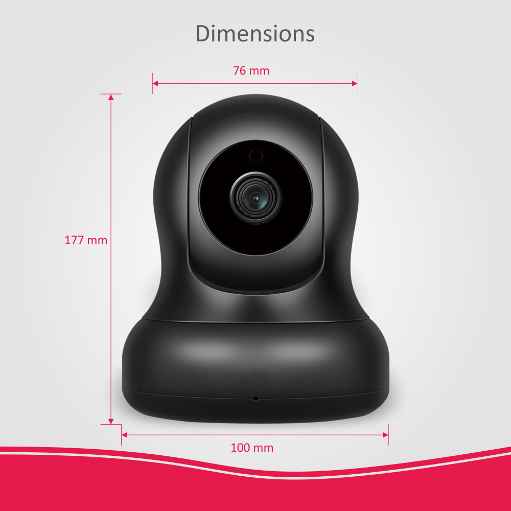 ELRO AS90CA 1080P Full HD Pan/Tilt Caméra de sécurité pour le système d'alarme ELRO AS90S Home+ - 3
