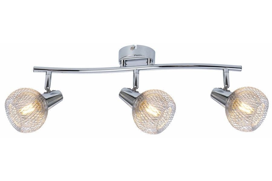 Lampa sufitowa wisząca Loretto chromowana 3xE14x40W wym: 17 x 40 x 10 cm metal Reality