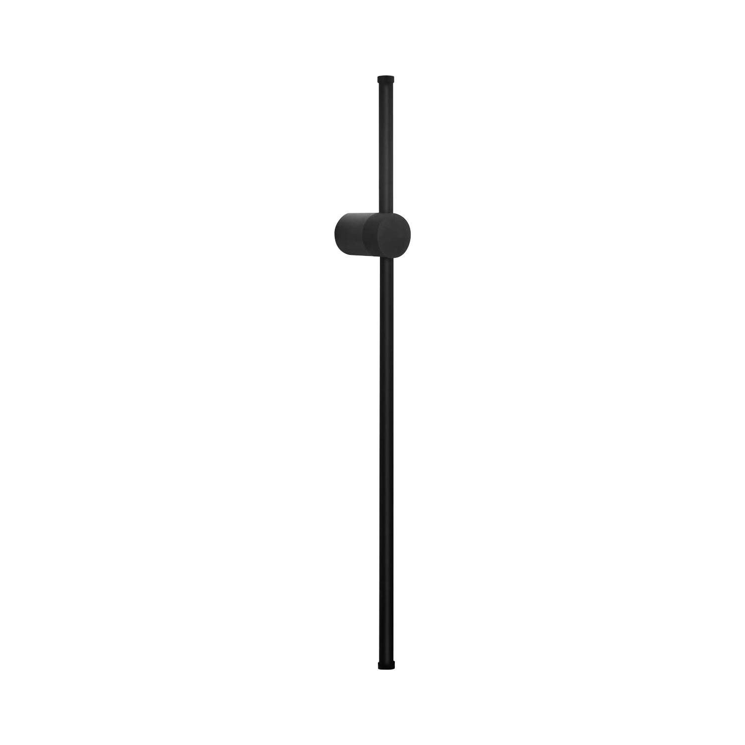 NETTLIFE Aplique LED de interior - 60 cm - Lámpara de pasillo de diseño moderno negro - Blanco cálido 3000 K - Lámpara de cocina - 8