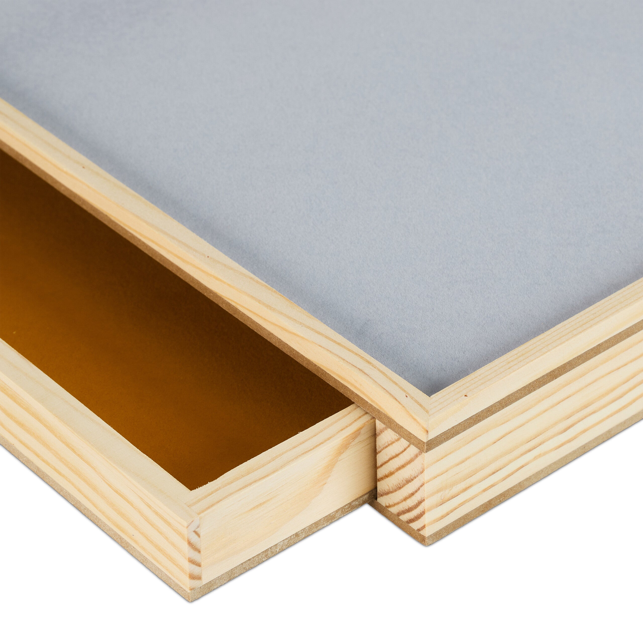 Plateau à puzzle, avec 4 tiroirs amovibles, jusqu’à 1000 pièces, bois & feutre, tapis, planche, multicolore, Relaxdays - 7