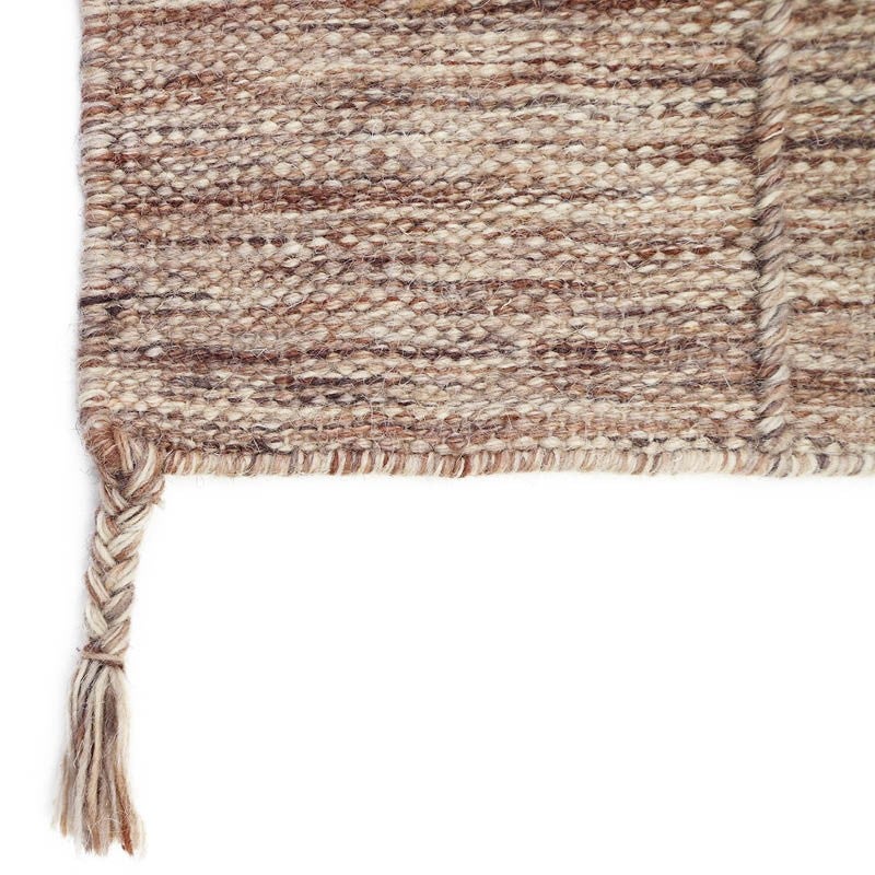 Tapis Contemporain Rectangle Laine 120x170cm Lhena brun rose M - 5