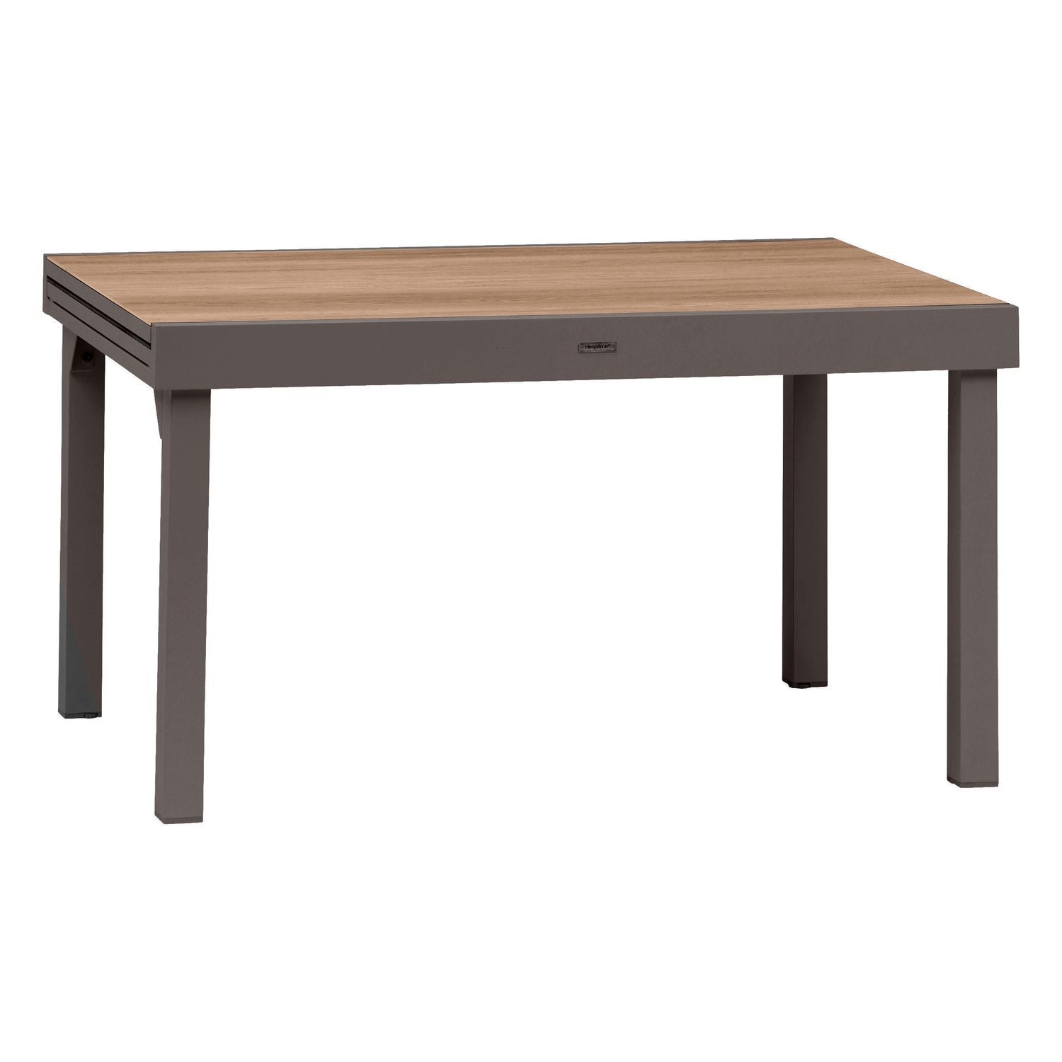 Hespéride Poltrona Da Giardino Piazza, Colore Noisette E Tonka, Struttura In Acciaio, Seduta In Texaline, Impilabile, Dim. 56x65x87 Cm - 2