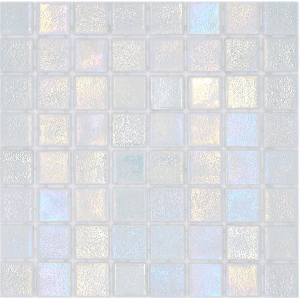 Mosaico de vidrio perlado eco de aspecto natural - 10 láminas de mosaico