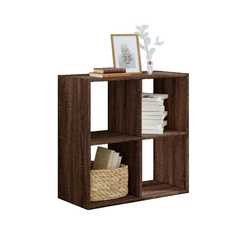 Bibliothèque chêne marron 68,5x32x68,5 cm bois d'ingénierie vidaXL - 3