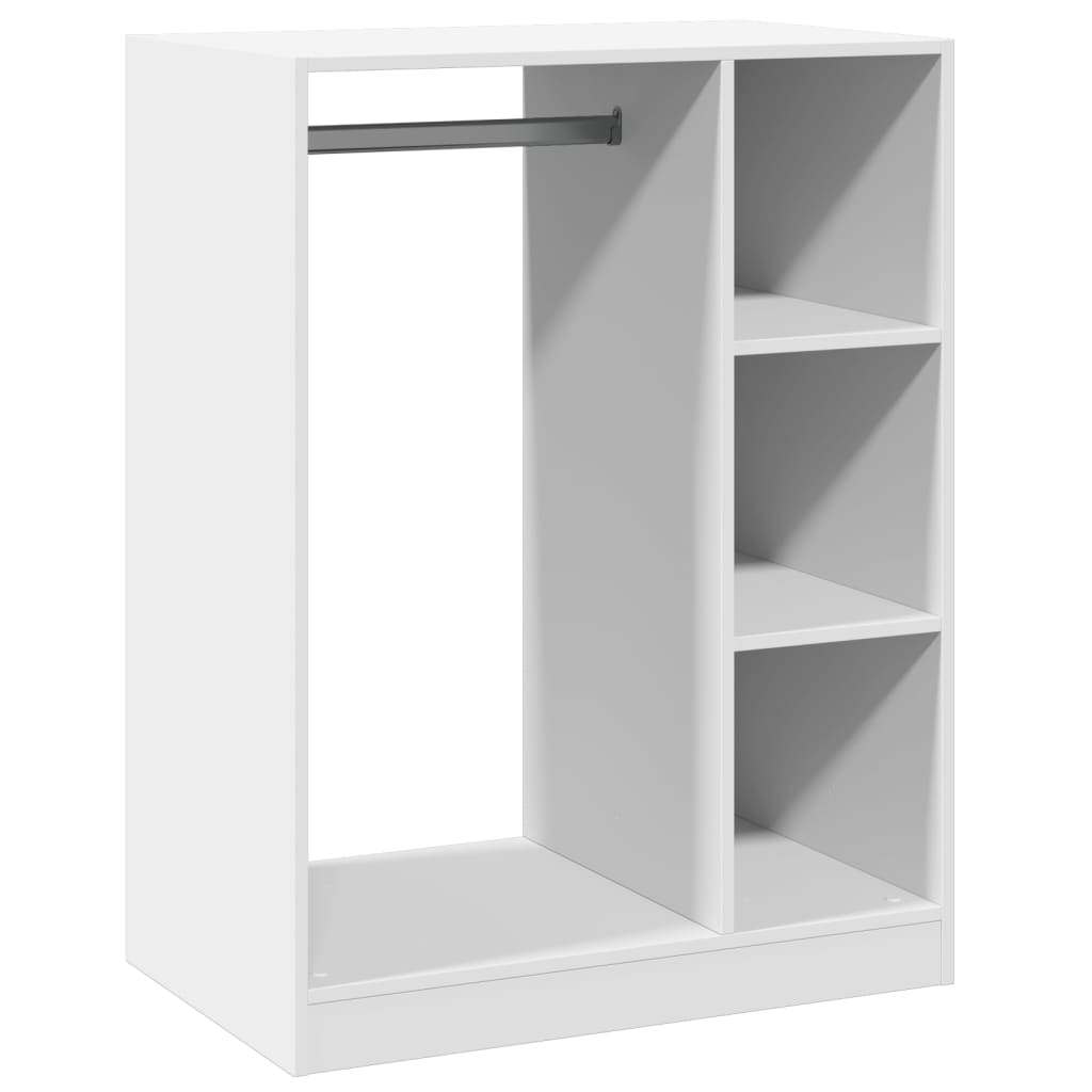 Garde-robe blanc 77x48x102 cm bois d'ingénierie vidaXL - 2