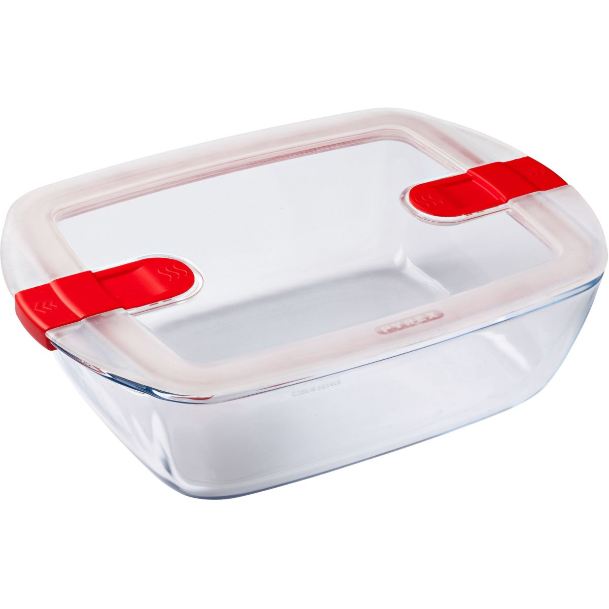 Pedrini Contenitore Quadrato In Vetro Borosilicato 300ml - Con Coperchio In Plastica - Adatto A Forno E Freezer - 5
