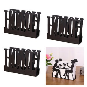 Porte-serviettes En Fer Noir Forme Hibou – Support Pour Serviettes Papier – Dimensions 12 X 4 X 10,2 Cm – Pour Maison, Restaurant, Café
