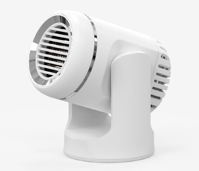 Biały grzejnik samochodowy - 12V, obrotowy 360°, z wentylacją i zabezpieczeniem przed przegrzaniem; czarny - 12V