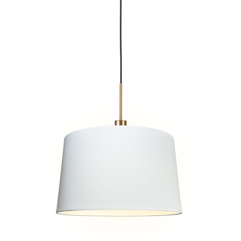 Qazqa nowoczesny lampa wisząca z kloszem (1 punkt) - Combi - biały, okrągły, max. 60w, kompatybilny z żarówką LED, e27, 45cm