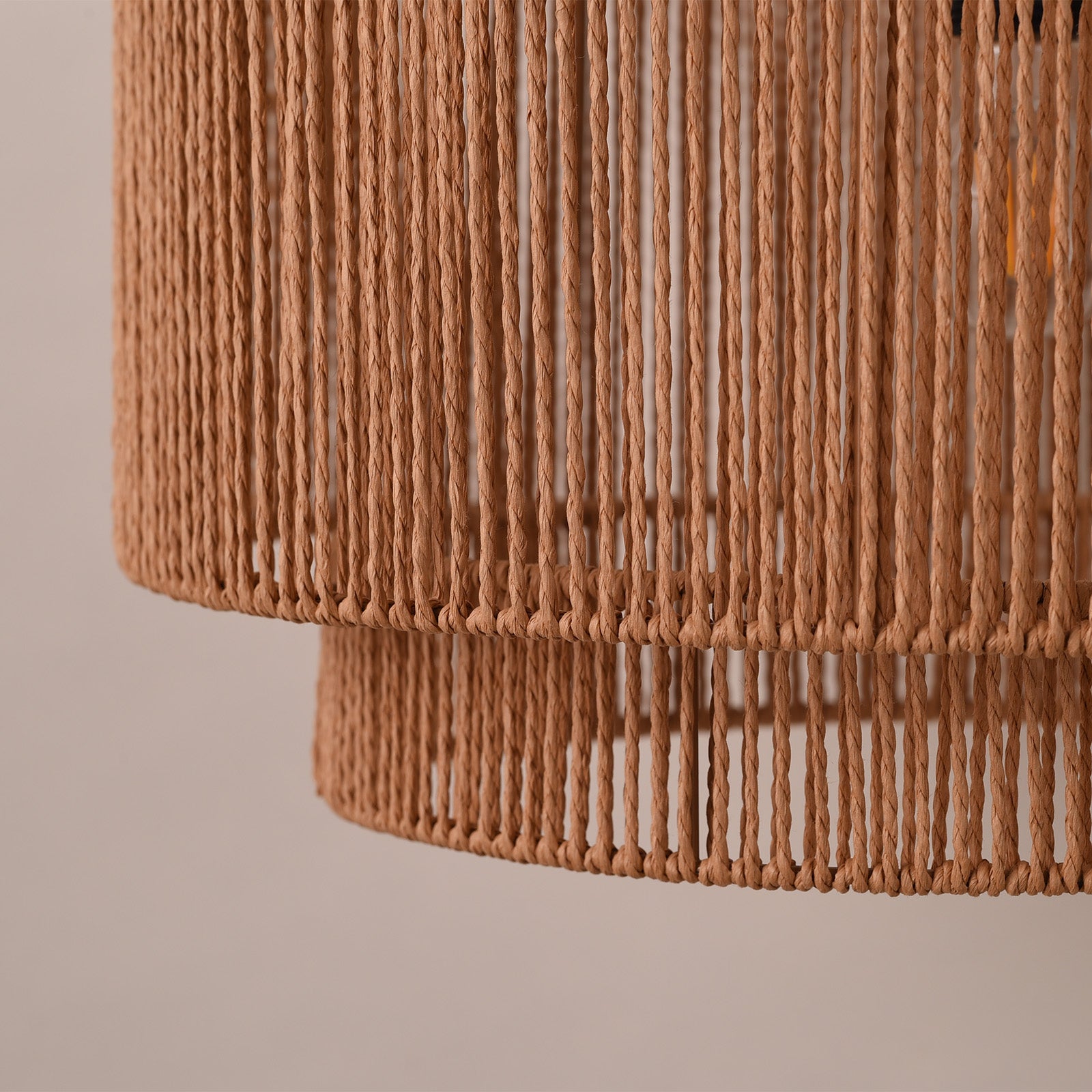 Lámpara colgante de papel trenzado Ø45 cm, estilo nórdico natural, E27 YUNA - 3
