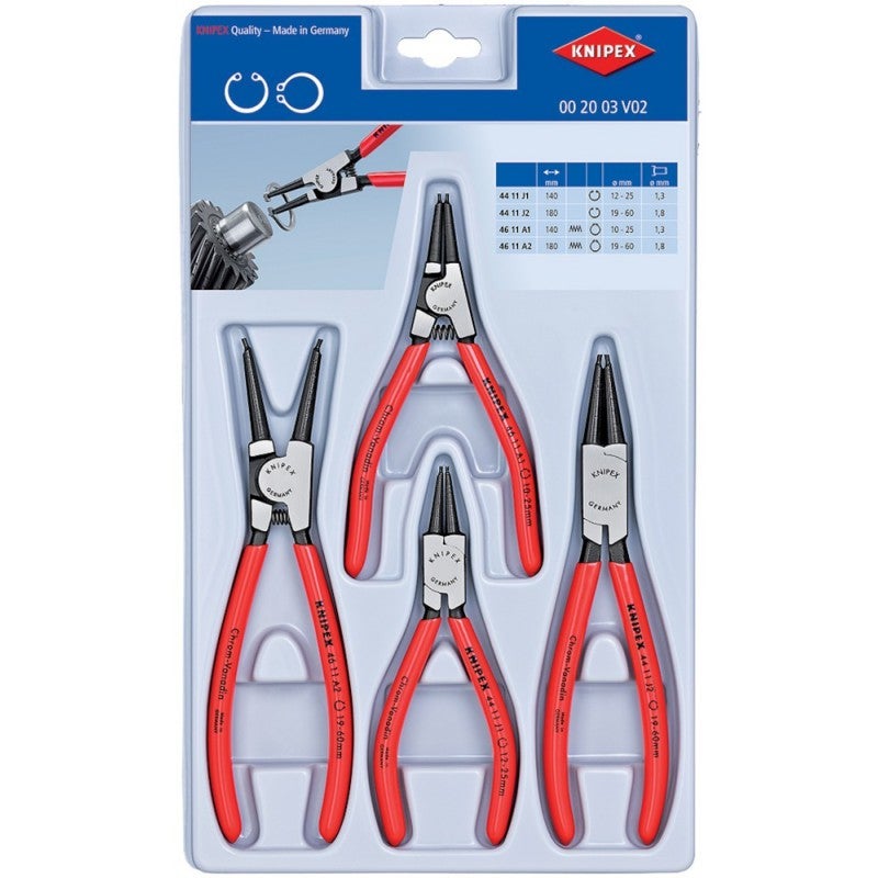 Zestaw szczypiec do pierścieni osadczych Knipex - 002003V02