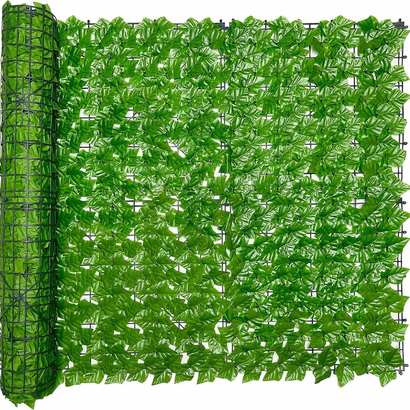 Sztuczny bluszcz do ogrodzenia, sztuczny żywopłot 100 cm x 300 cm, sztuczne panele żywopłotowe, dekoracja ogrodu na zewnątrz