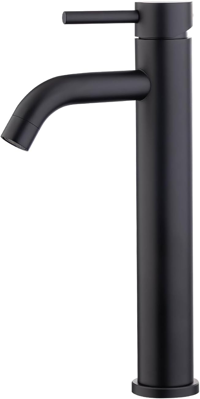 Bateria umywalkowa, wysoka bateria umywalkowa łazienkowa z wysoką wylewką, bateria z przyłączem wody zimnej/ciepłej, G3/8