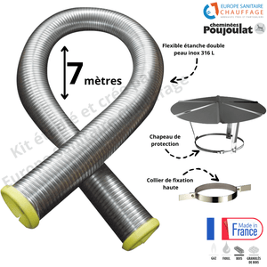 Tuyau double paroi 150 au meilleur prix | Leroy Merlin