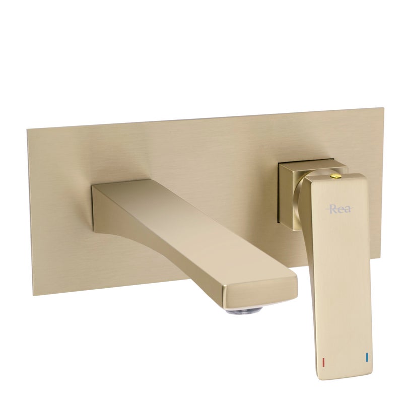 Bateria Umywalkowa Podtynkowa REA Joe Złota Szczotkowana