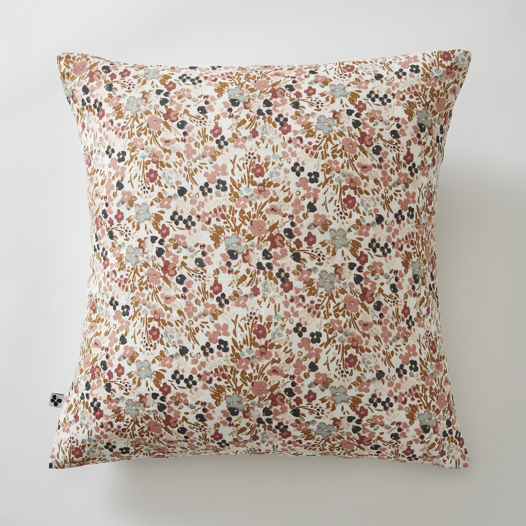 Coussins Déhoussables 40x40 Cm Avec Housse En Gaze De Coton Imprimée Capucine Pampa - Naturel Et Lavable - 5