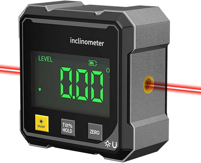 Strumento di misura angolare laser digitale, inclinometro, goniometro, alta precisione 4×90°