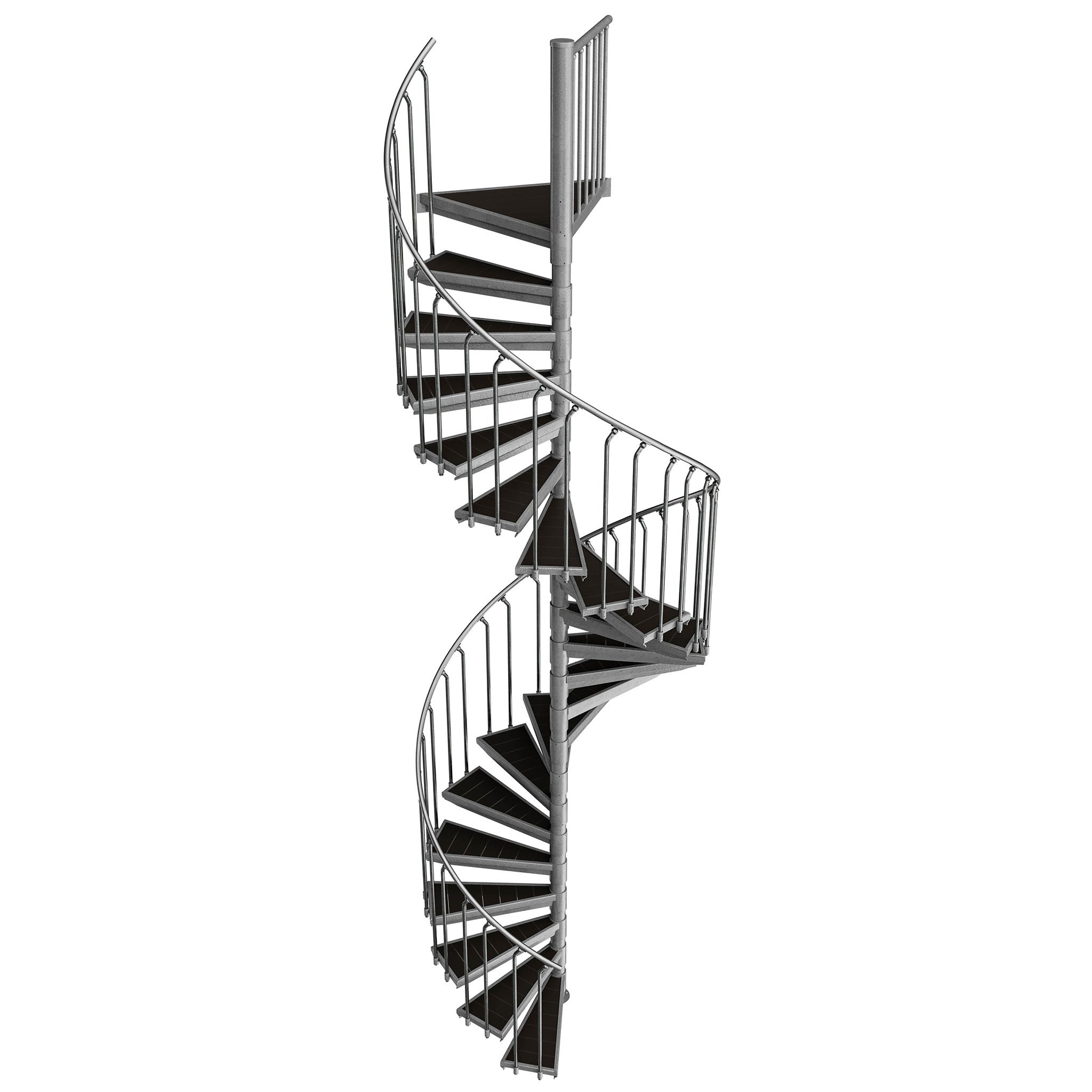 Escalier extérieur / Escalier en colimaçon Ø 130 cm Hauteurs 396413 — free download