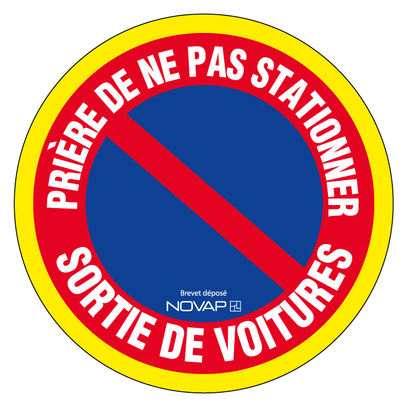 Prière de ne Pas stationner Sortie de Voitures Panneau - Plaque