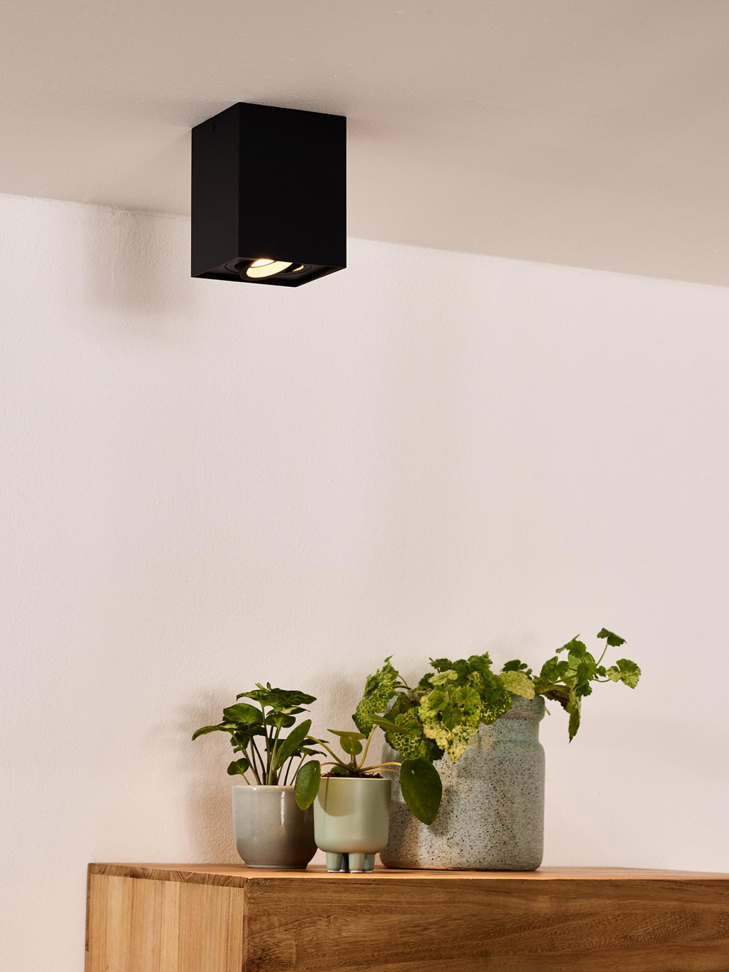 Spot plafond TUBE - Noir - 1xGU10 (MR16) - Lucide - 4