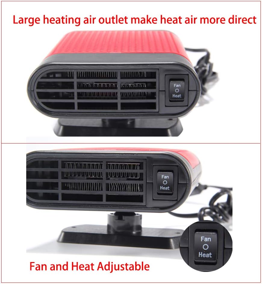 Riscaldatore per auto 12V - sbrinatore per vetri compatto con Riscaldatore per auto 12V - sbrinatore per vetri compatto con