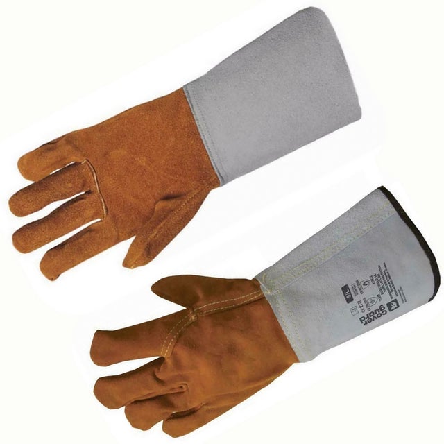 GANTS SOUDEUR EUROWELD 250 TAILLE 9 CROUTE DE BOVIN MANCHETTE 15 CM
