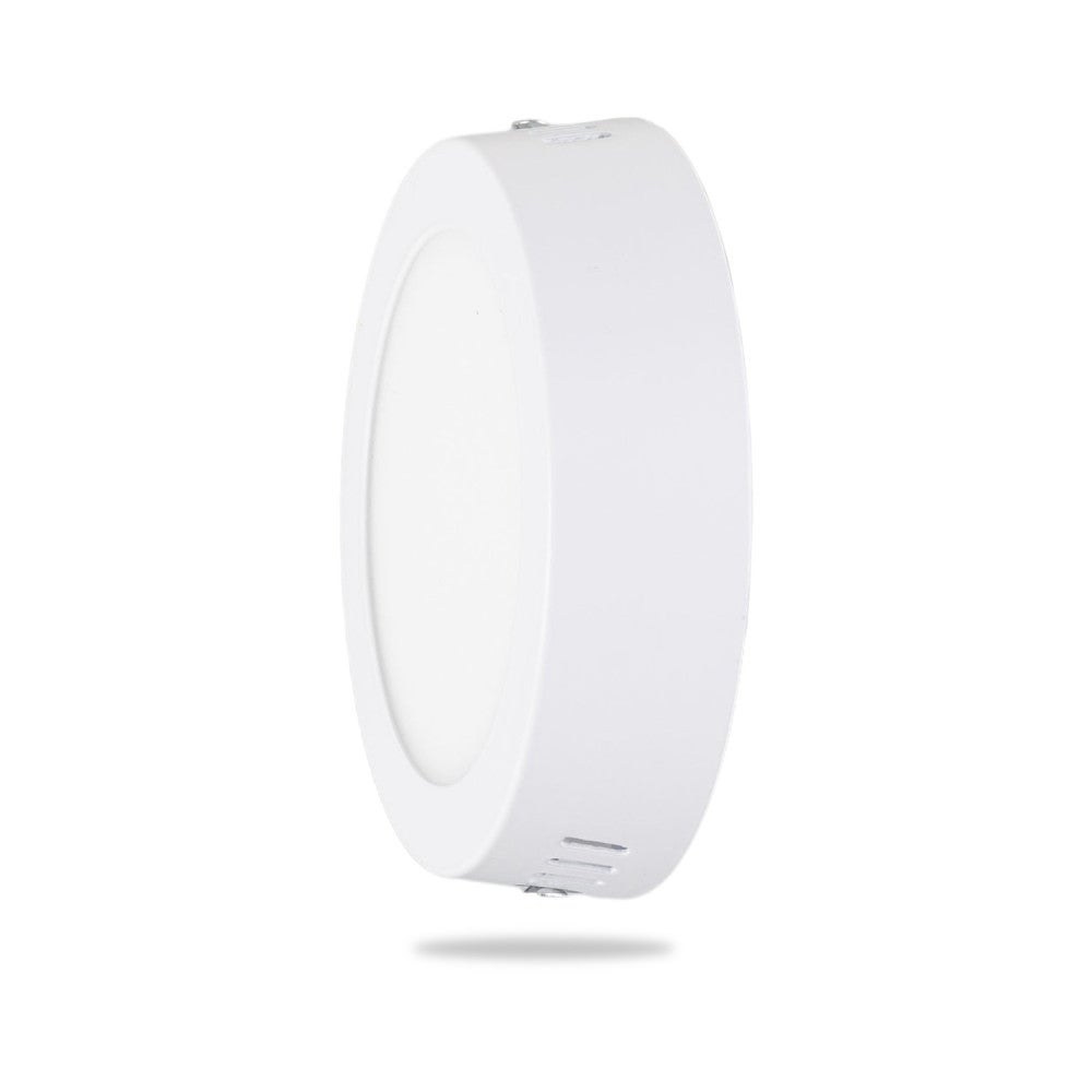 Plafonnier LED Rond 12W - 930 Lumens - Lumière Blanche 6000K - Chromé - Garantie 40.000 Heures - Diamètre 169mm