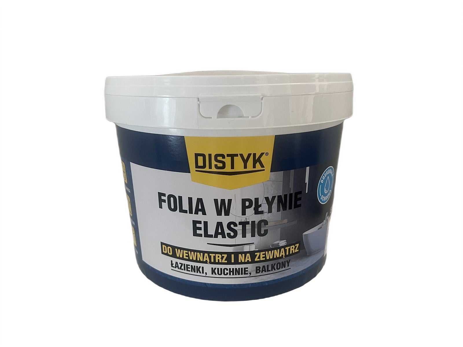 Folia w Płynie Elastic hydroizolacja jednoskładnikowa balkon taras łazienka 5kg DISTYK