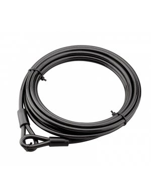 Câble Antivol Vélo 1 M – Acier 6 Mm, Double Boucle, 500 Kg – Pour U/cadenas, Valise, Poussette, Kayak