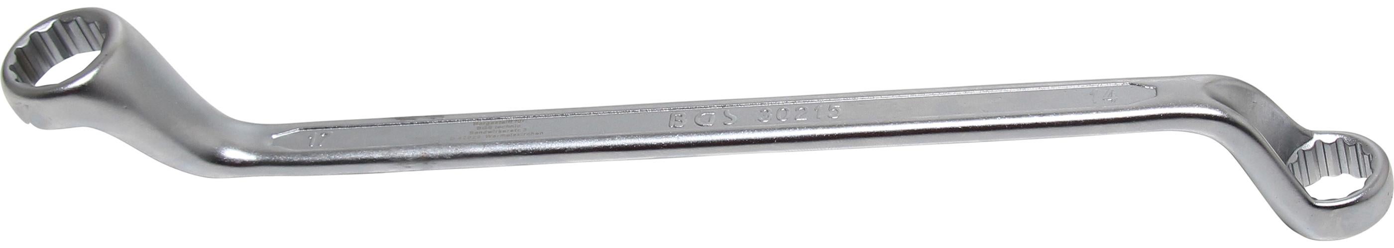 Bgs 30215 doppio anello chiave, a gomito 75 °, 14 X 17 mm