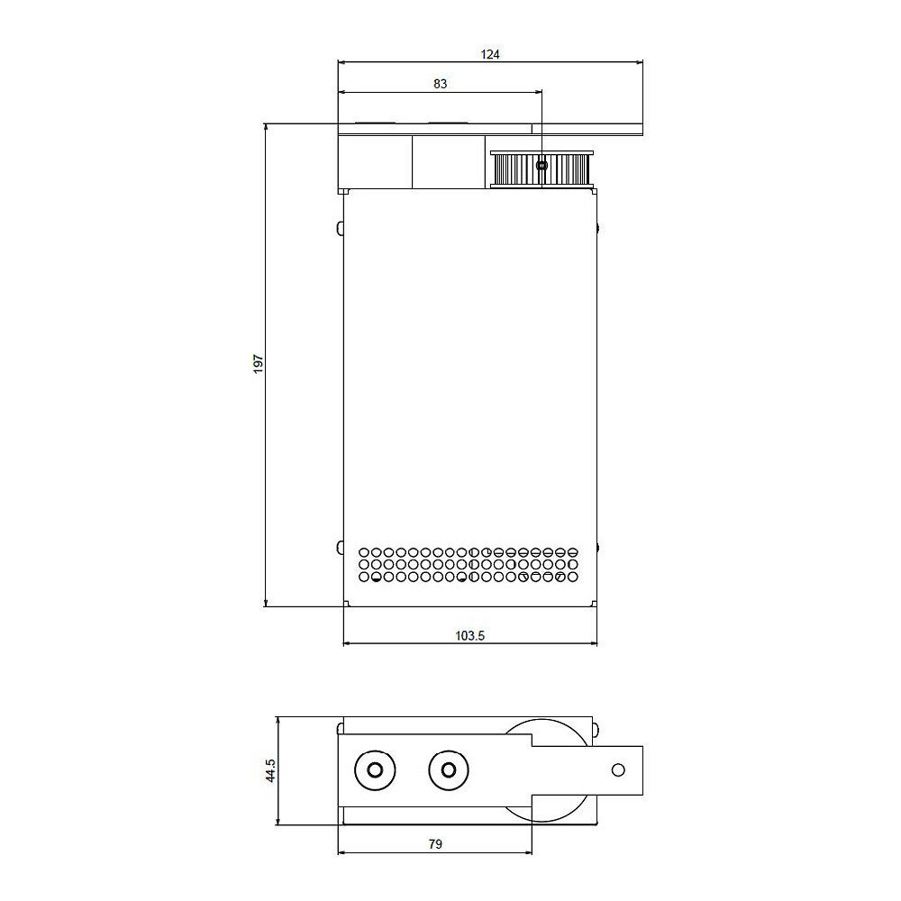 Pack motorisation SLID'UP M300 pour 1 porte coulissante en bois - radio - 7