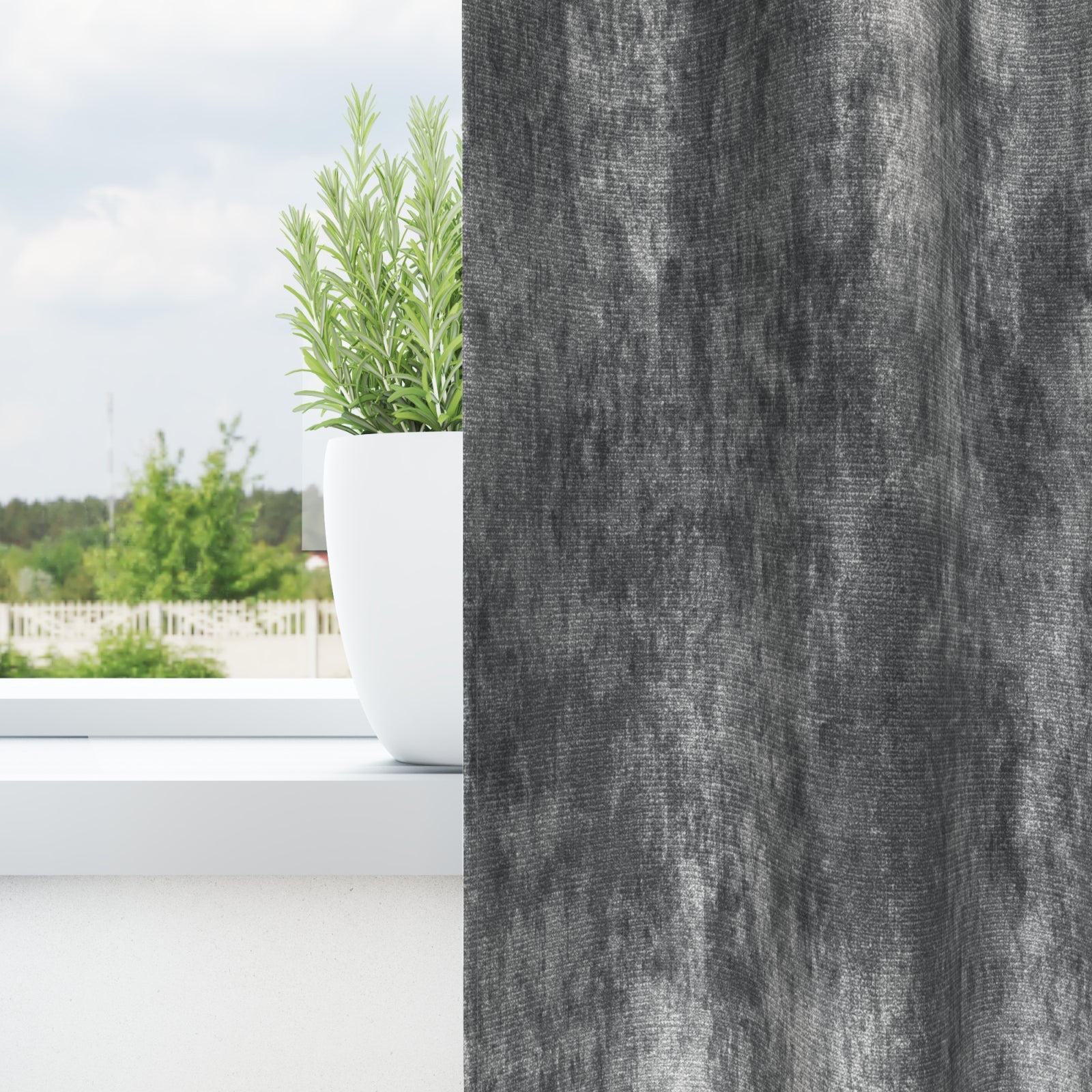 Zasłony z weluru z zasłonami 2 pcs Szary 175 x 140 cm Aksamit vidaXL