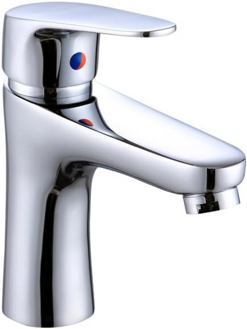 Bateria umywalkowa w stylu europejskim z galwanizowanej miedzi, bateria do ciepłej i zimnej wody do umywalki domowej