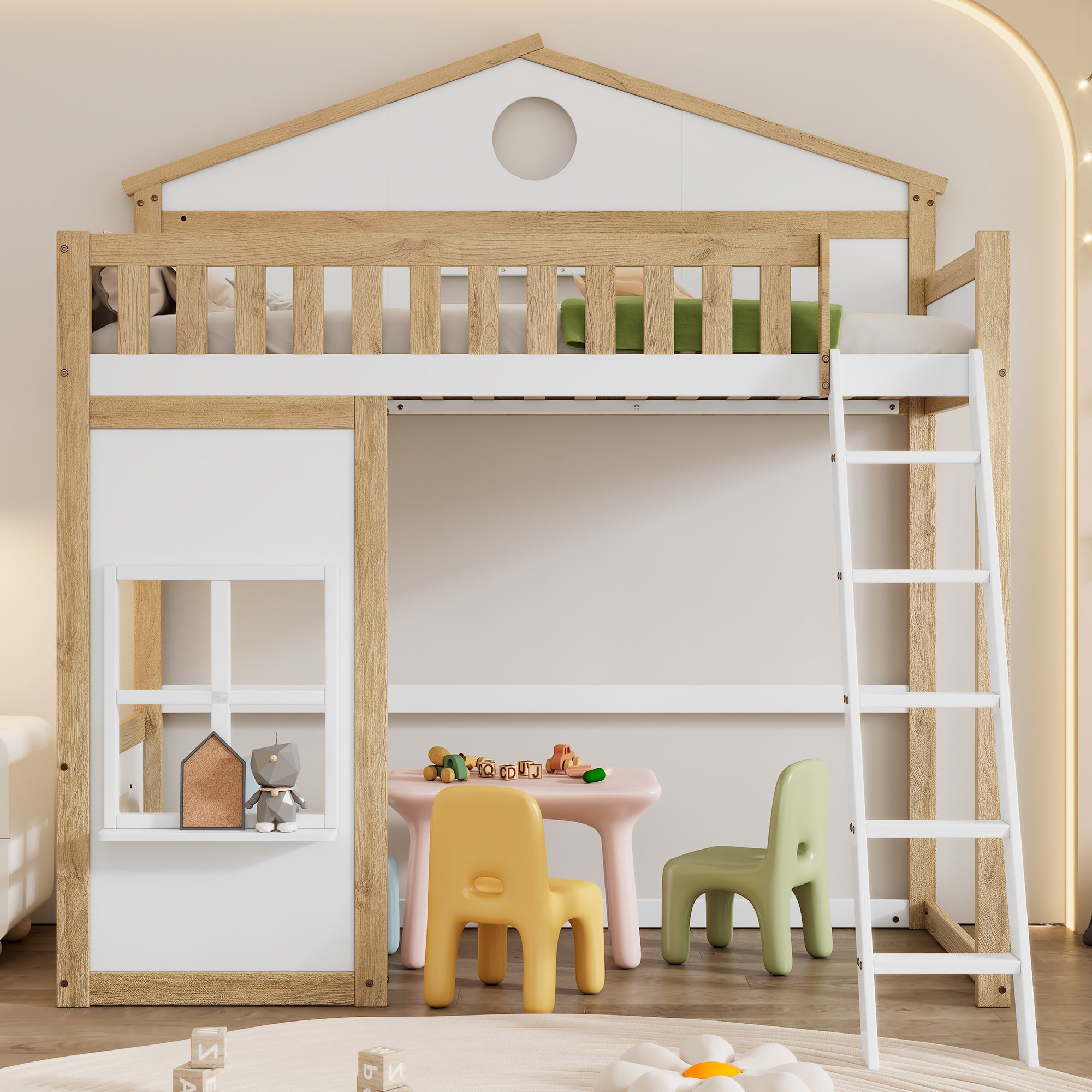 Lit superposé pour 2 enfants 90x200cm avec 2 tiroirs, garde-corps sécurisé, structure en métal, transformable en 2 lits individuels, noir | Leroy Merlin