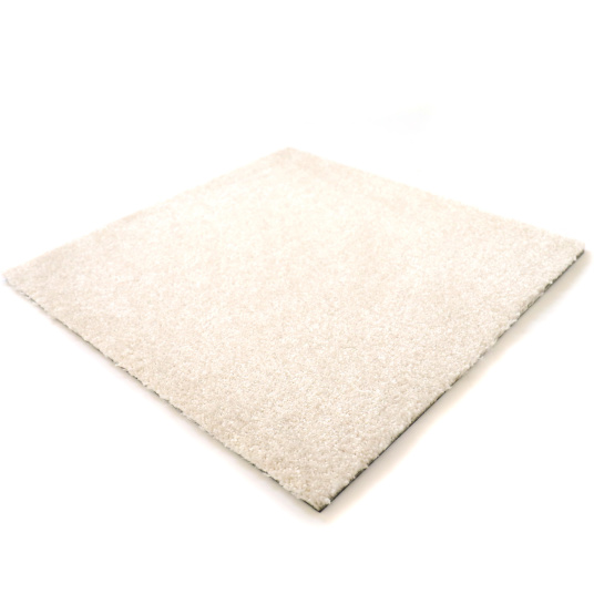 Dalle moquette velours - Blanc cassé - Paquet de 3 m²