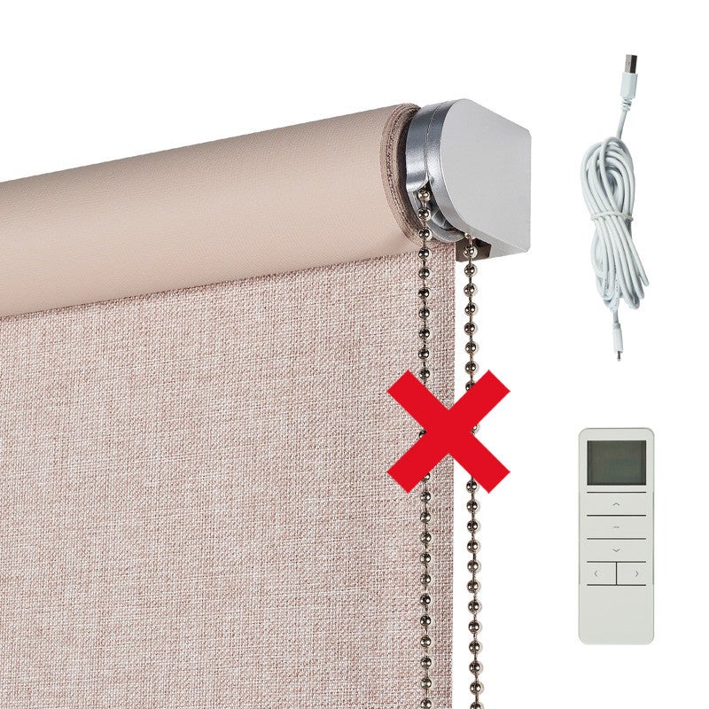 Store enrouleur motorisé Occultant DREAM Texture Beige 120X250 - 2