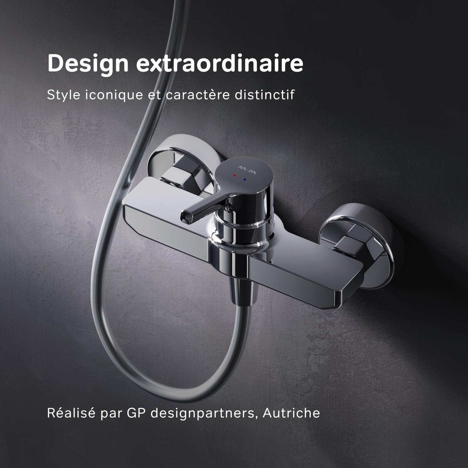 Mitigeur mécanique de douche Robinet de douche Chromé, X-Joy S FXB20000 AM.PM - 2