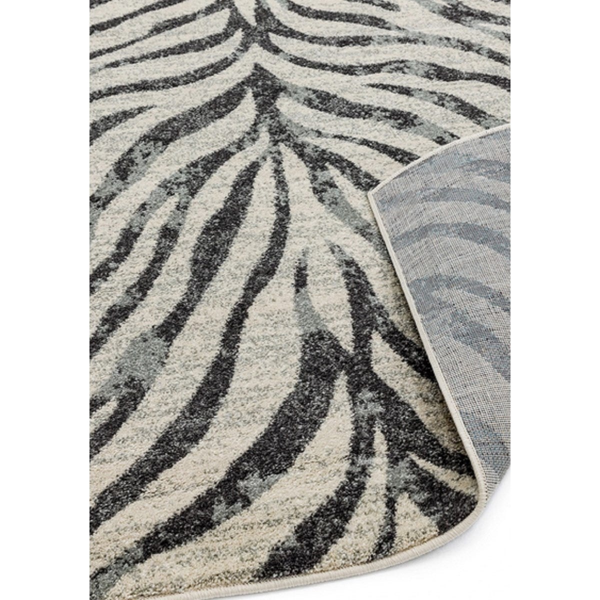 Tapis de salon moderne tissé plat AVON ZEBRA 160x230 cm - 3