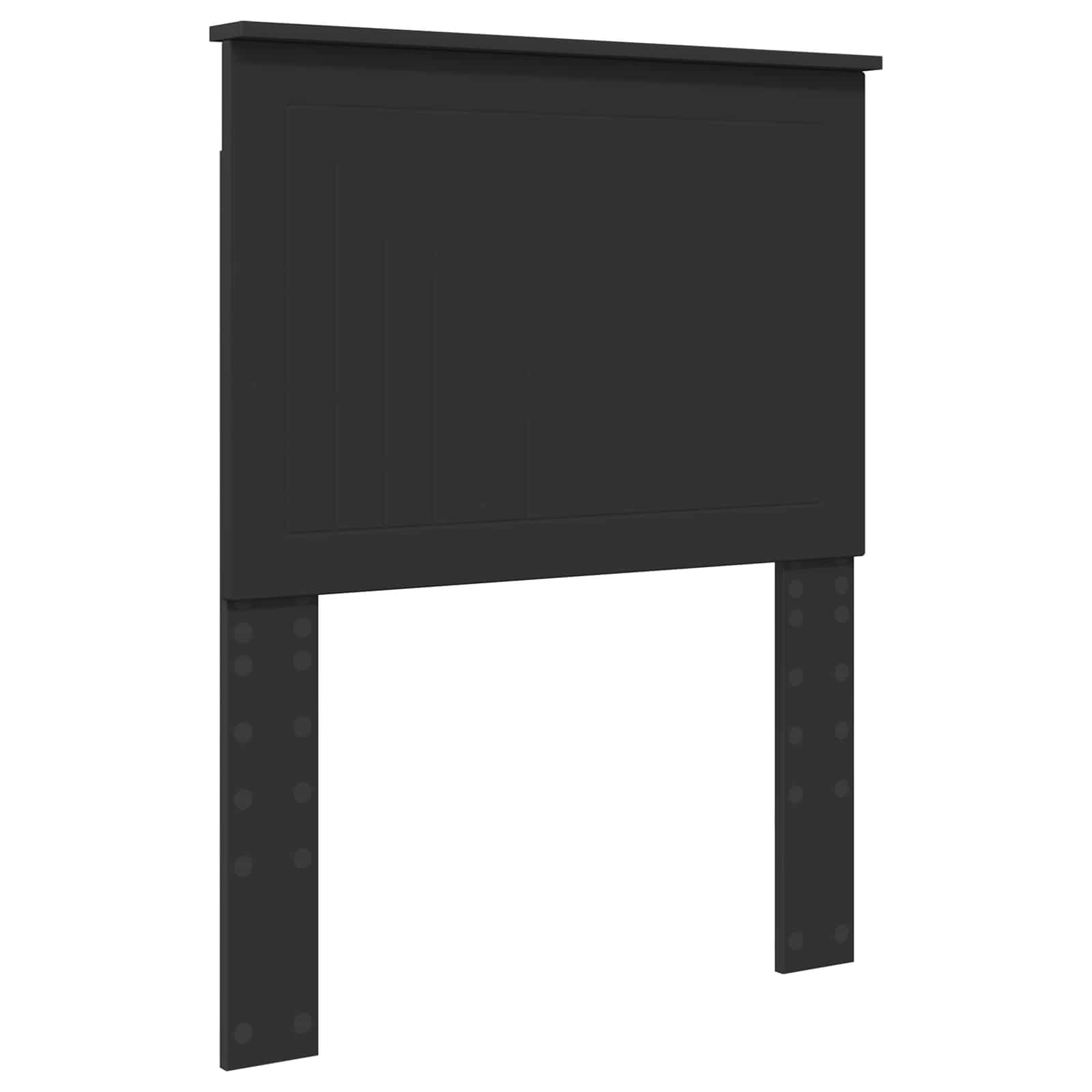 Lit de rangement avec tiroir noir 75 x 190 cm panneau de bois - 7