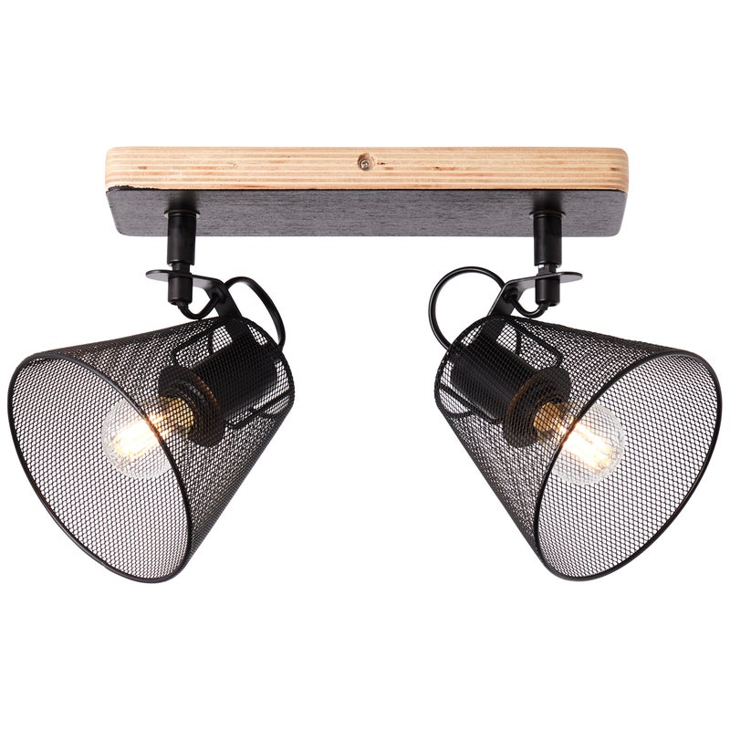 Zewnętrzna lampa ścienna LED Brilliant Tursdale w kolorze piaskowo-czarnym, aluminium/plastik, 4x zintegrowane diody LED, 14 W (strumień świetlny: 140