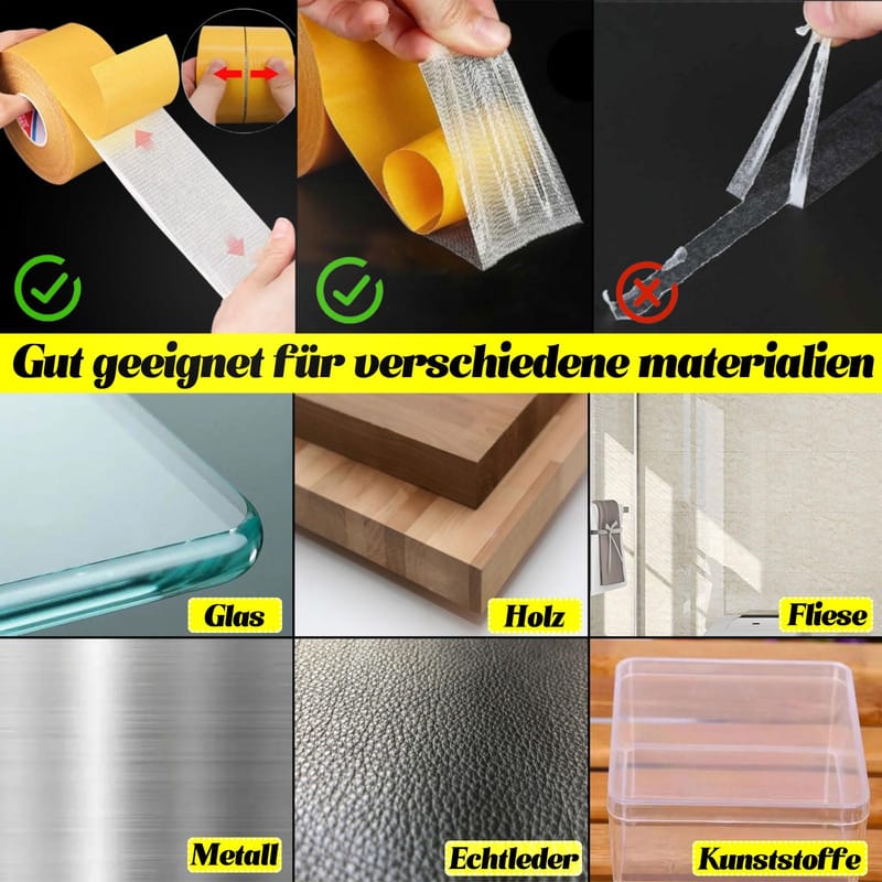 Mocna taśma dwustronna, taśma dywanowa, bez resztek kleju, odpowiednia do dywanów, drewna i podłóg (3*300 cm) - 6