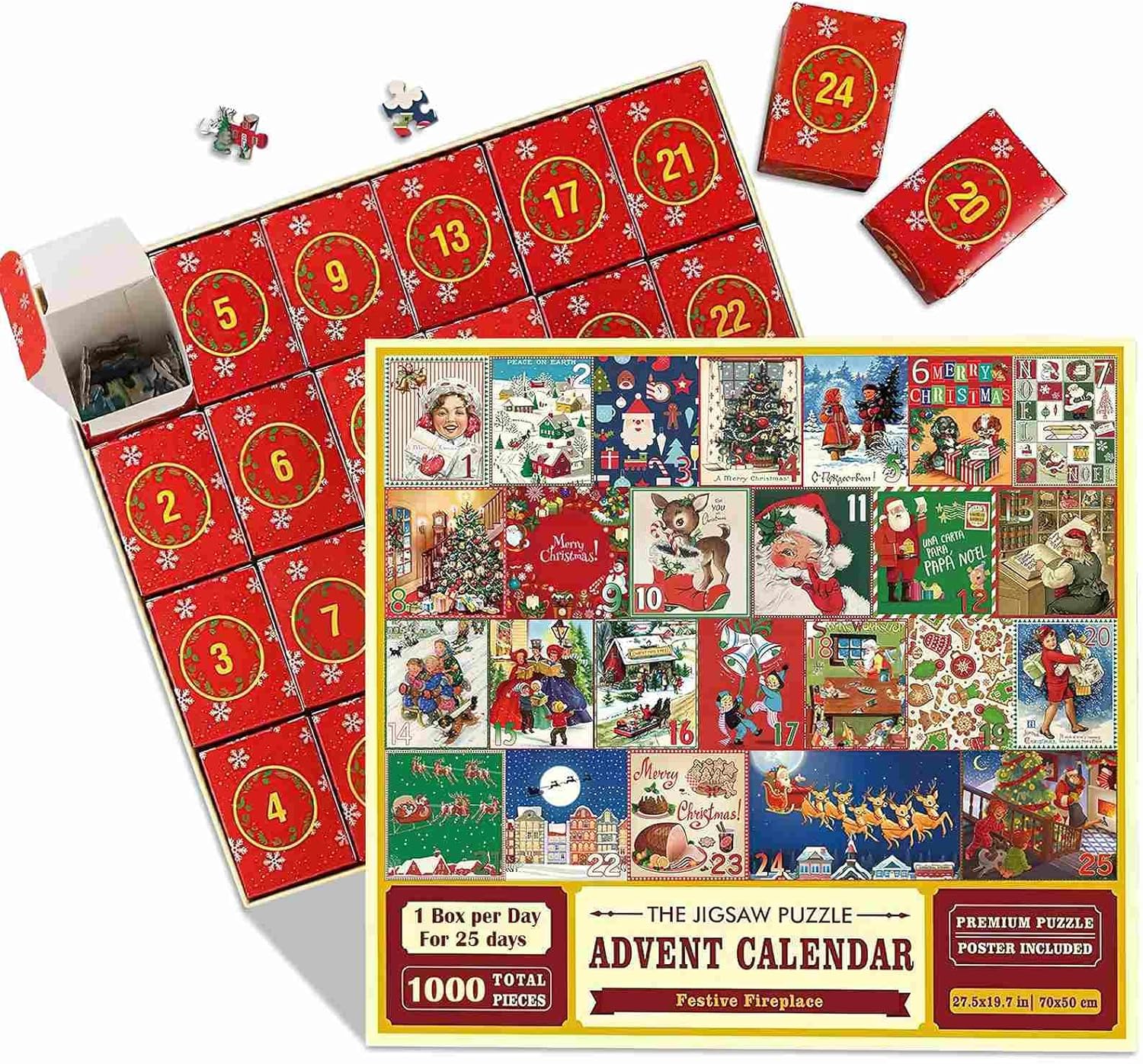 Puzzle En Bois 1000 Pièces – Guépards – 50 X 75 Cm – Adulte Et Enfant 12+ – Décoration Murale – Affiche Incluse