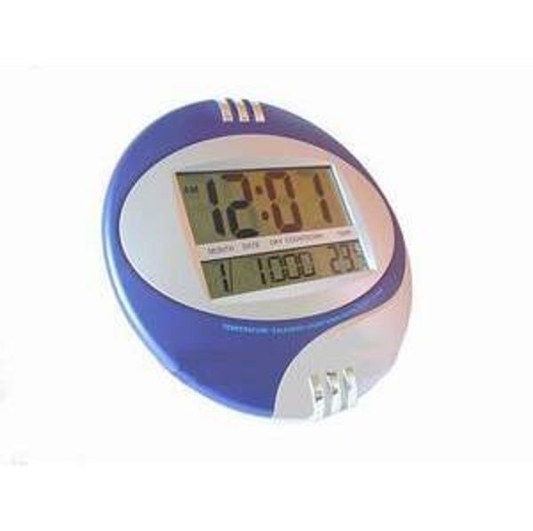 Lyrlody Orologio Da Parete Digitale LED, 48x18.5x5 Cm, Con Data E Temperatura, Alluminio E Vetro