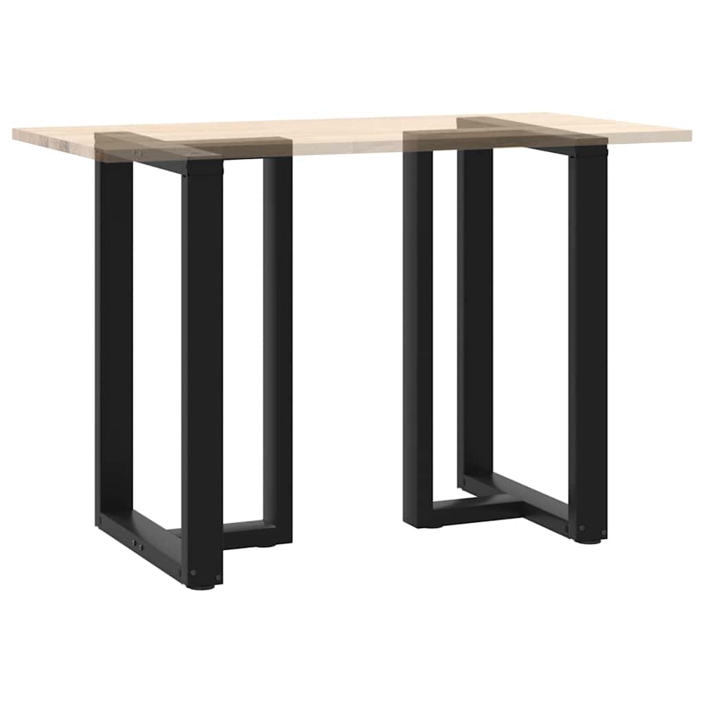 Pernas de mesa de bar em forma de T 2 peças aço preto 60x35x(90-91) cm - COMFORTXL - 8