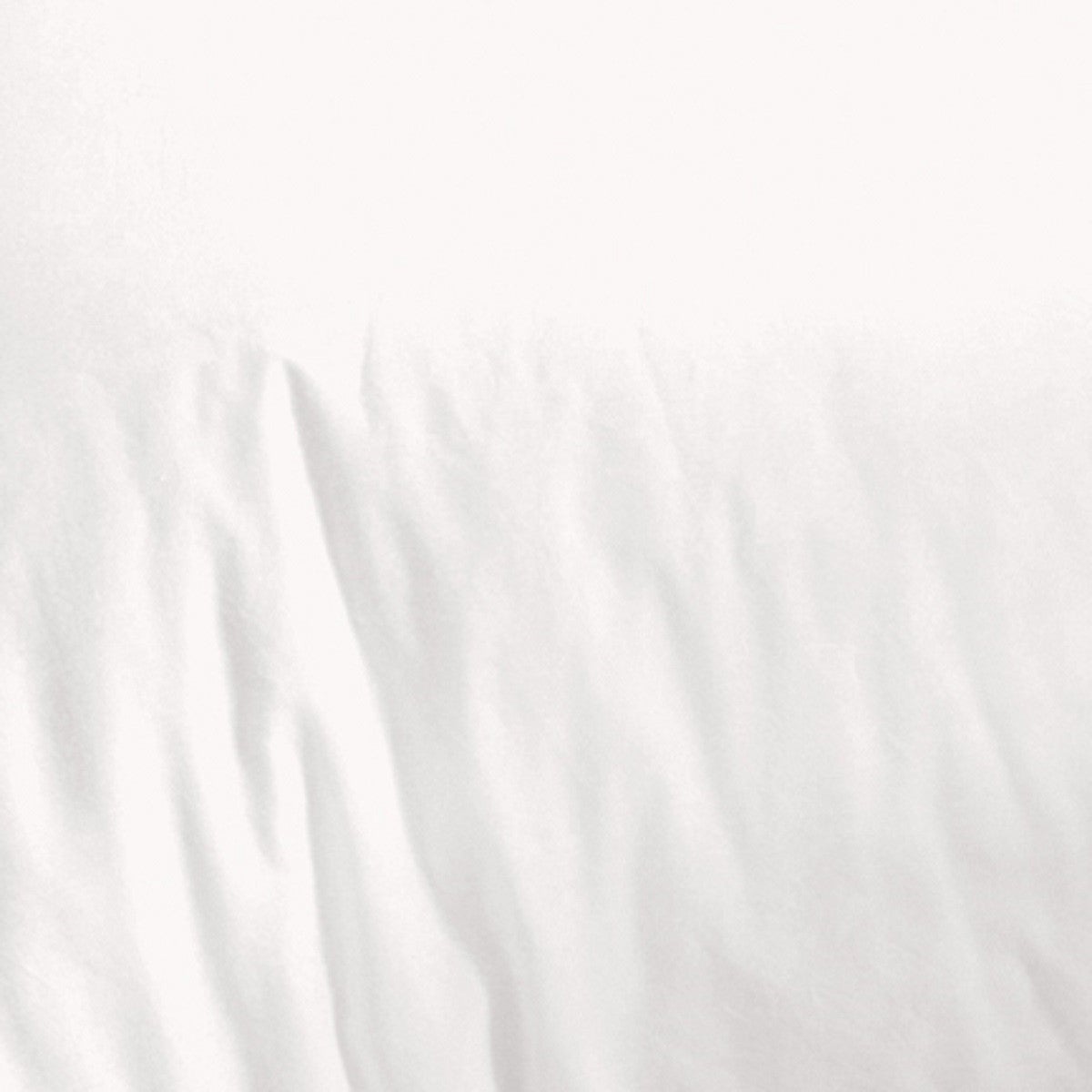 Housse de couette en coton 57 fils unie blanc 260x240cm - 5