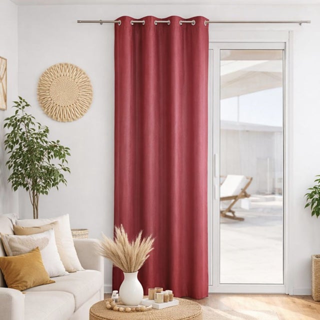 Tenda oscurante Starlight rosso, occhiello 140x245 cm | Leroy Merlin