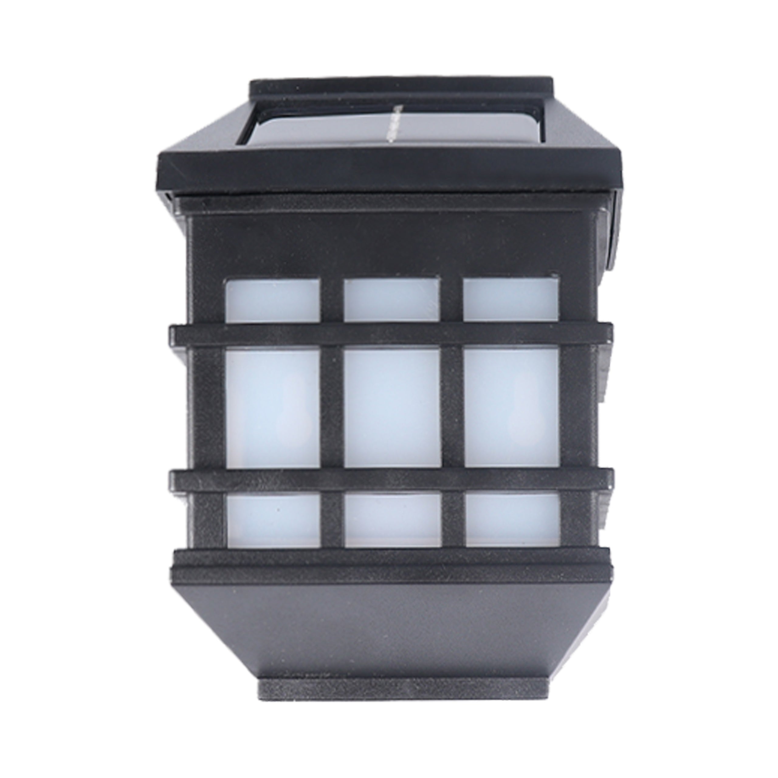 Kinkiet solarny LED imitacja płomienia IP44 3000K lampa ścienna zewnętrzna czarna MasterLED - 4
