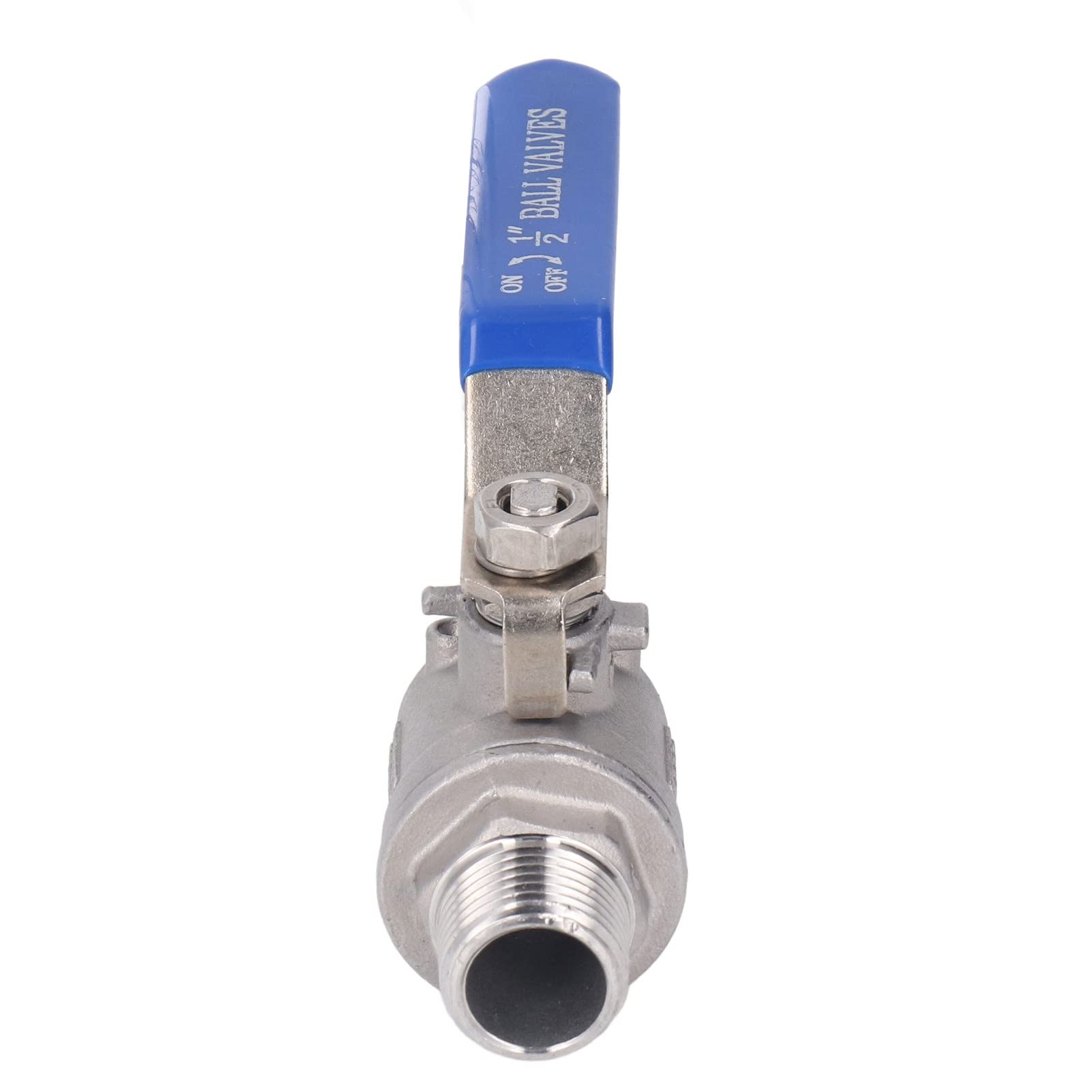 Acouto Valvola A Sfera In Acciaio Inox 304 – G1/2 DN15, Maschio-Maschio, Con Maniglia Isolata, Per Acqua, Olio, Gas